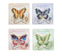 Eterspr 4 Pezzi Segnalibro Farfalla in Metallo, Segnalibro Personalizzato, per Donne, Amici, Insegnanti, Regalo di Compleanno