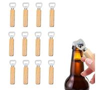 Eterspr Confezione da 10 apribottiglie in legno, Apribottiglie dallo stile semplice verdi, utilizzabili come strumento per aprire i tappi o come regalo per gli uomini