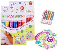 Eteslot 2 Set di Penne da Disegno per popcorns a Bolle, Penne gonfie