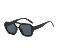 ETETGVG Occhiali da sole da guida per esterni per donna Uomo Occhiali da sole quadrati esagonali a doppio ponte Occhiali da sole con montatura spessa Occhiali estivi,C3