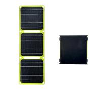 ETFE - Pannello solare pieghevole in silicone con rivestimento singolo, compatibile con USB PD, caricabatterie portatile per cellulari, tablet, computer portatili, uso esterno (giallo)