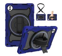 ETGOKJM Custodia Antiurto for Honor Pad 20 Tablet da 12,1 Pollici (Rilasciato nel 2026), Resistente for Bambini in TPU Cavalletto Robusta Cover Protettiva con Cinghia Trasporto(Dark Blue)