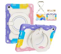 ETGOKJM for Huawei Matepad 11 (2023/2021)/C7 Tablet Kids Case Heavy Duty Shockproof Rugged Protective Cover Kickstand with Shoulder Strap(Pembe)