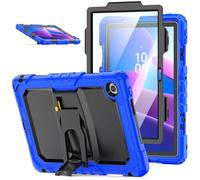ETGOKJM for Lenovo Tab 10.1(TB-311XU) /K10C TB311FU 2025 Case Built-in Screen Protector Shockproof Protective Cover for Kids [Kickstand] [Shoulder Strap] Drop Proof with Stand(Mavi)