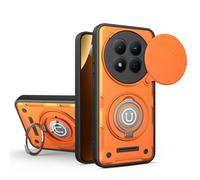 ETGOKJM for Xiaomi Redmi Note 14 PRO 4G Case, Shockproof Phone Cover with Built-in Kickstand & Slide Camera Protector, Heavy Duty Drop Resistant Full Body Protective(Orange)