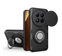 ETGOKJM for Xiaomi Redmi Note 14 PRO 4G Case, Shockproof Phone Cover with Built-in Kickstand & Slide Camera Protector, Heavy Duty Drop Resistant Full Body Protective(Siyah)