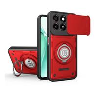 ETGOKJM for ZTE Blade A35 Case, Shockproof Phone Cover with Built-in Kickstand & Slide Camera Protector, Heavy Duty Drop Resistant Full Body Protective(K?RM?z?)