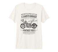 Ethan Garage Motorcycle Design per Il Nome Ethan Maglietta Premium