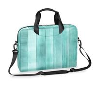Ethebre Borsa a tracolla per computer portatile da 16 pollici con motivo a tavola in legno verde con tracolla borsa messenger da lavoro da viaggio con tasche multiple per uomini e donne