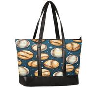 Ethebre Borsa per computer da donna, in tela a pois, stile vintage, con manico in pelle, grande capacità, per ufficio, lavoro, viaggi, scuola