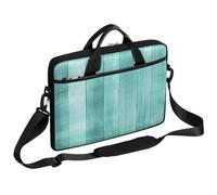 Ethebre Borsa per computer portatile con motivo a tavola di legno verde da 15 pollici borsa per computer con tracolla sottile valigetta da lavoro per donne uomini borsa a tracolla borsa a tracolla per