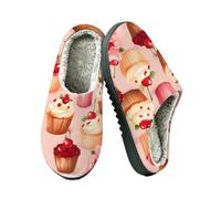Ethebre Ciabatte da donna e da uomo con ciliegie e coppette, Torta Di Ciliegie, 41/42 EU