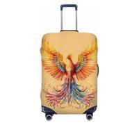 Ethebre Copribagagli elastico etnico colorato Phoenix, copertura protettiva per valigia, antipolvere, antigraffio, protezione per bagagli elasticizzata per viaggi di lavoro, Fenice etnica colorata, L