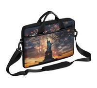 Ethebre Statua della Libertà Fuochi d'artificio Borsa per computer portatile 15 pollici Borsa per computer con tracolla sottile borsa da lavoro per donne uomini borsa messenger borsa per laptop per