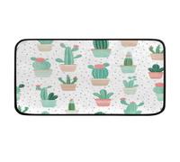 Ethebre Tappeto da cucina a pois con cactus, 99 x 51 cm
