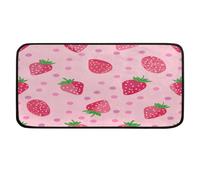 Ethebre Tappeto da cucina a pois con fragole e frutta, 99 x 51 cm