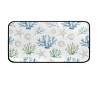 Ethebre Tappeto da cucina Acquerello Coral Seashell Starfish 99x51 cm
