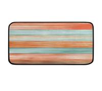 Ethebre Tappeto da cucina colorato con struttura in legno, 99 x 51 cm