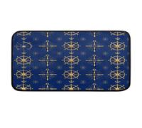 Ethebre Tappeto da cucina Ocean Elegant con timone, 99 x 51 cm