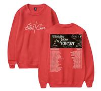 Ethel Cain The Willoughby Tucker Forever Tour 2025 Girocollo Manica Lunga Streetwear Donna Uomo Pullover Felpa, Rosso, XXS