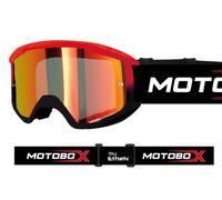 ETHEN - MASCHERINA MOTOCROSS MOTOBOX EVOLUTION LENTE A SPECCHIO - ROSSO