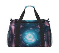 Ethereal, borsone da viaggio per uomini e donne, borsa da viaggio pieghevole e spaziosa borsa da viaggio per riporre articoli da toeletta, articoli personali, nero, L, Nero , L