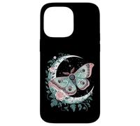 Ethereal Celestial Moth Butterfly Flowers Moon Aesthetic Custodia per iPhone 14 Pro Max