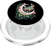 Ethereal Celestial Moth Butterfly Flowers Moon Aesthetic PopSockets PopGrip per MagSafe
