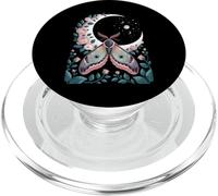 Ethereal Celestial Moth Butterfly Flowers Moon Aesthetic PopSockets PopGrip per MagSafe