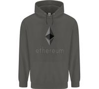 Ethereum Crypto Monete Bambini Felpa con Cappuccio