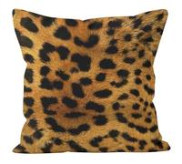 Ethereval Lino Copricuscini Colorati Copricuscino Federa Letto 1Pcs, Leopardato Foderi Cuscini Letto Federa Cuscino Inter Federe Premiumtouch 40x40cm