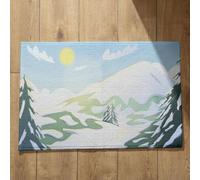 Ethereval Zerbino Alta Qualit Zerbini Per Ingresso Esterno Scena Di Neve, Zerbino One Piece Ingresso Tappeto da Esterno Zerbini Antiscivolo 45x75cm