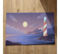 Ethereval Zerbino Asciugapassi Per Interno Tappetini Casa Ingresso da Esterno Fiume, Zerbino One Piece Ingresso Tappeto Antiscivolo Camera da Letto Zerbini Antiscivolo 45x75cm