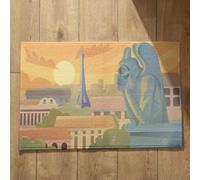 Ethereval Zerbino Ingresso Casa Simpatico Tappeto Per Interni Costruire Il Paesaggio, Esterno Scendi Doccia Antiscivolo Superficie Morbida Flanella 45x75cm