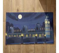 Ethereval Zerbino Ingresso Interno Estivo Zerbini Divertenti Costruire Il Paesaggio, xl Tappeto Doccia Antiscivolo Rettangolare Fantasia Tappetini da Bagno Assorbenti 45x75cm