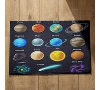 Ethereval Zerbino Ingresso Interno Moderno Tappeto Antiscivolo Vasca da Bagno Pianeta, Stretto Lungo Esterno Doccia Assorbente Tappetini Assorbenti 45x75cm