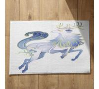 Ethereval Zerbino One Piece Ingresso Zerbini Piccoli Per Balcone Bestia Mitica, Tappeto Zerbino Per Interno Tappetini Igienici Superficie Morbida In Flanella 45x75cm