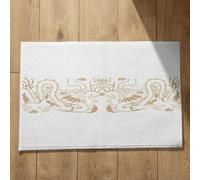 Ethereval Zerbino Per Interno Casa Tappeto Cucina Drago Del Vento Cinese, D'Oro da Esterno Simpatico Tappetino Doccia Antiscivolo Quadrato Superficie Morbida Flanella 50x80cm