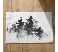 Ethereval Zerbino Queen Tappeto Moquette Antiscivolo Pittura Cinese Feng Shui, Zerbino Natale Sotto Tappeto Antiscivolo Lavabili In Lavatrice 40x60cm