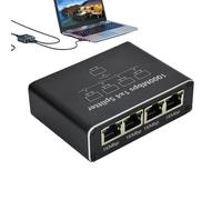 Ethernet Cable Splitter, High-Speed Ethernet Cable Splitter, Security Cables, 1 in 4 Out Network Distributor, 1000mbps Rj45 Network Cable Splitter Ideal Solution for Security Monitoring Systems