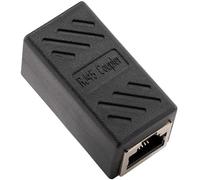 Ethernet Rj45 - Accoppiatore schermato in linea per estensore cavo Ethernet Cat7/Cat6/Cat5E/Cat5 - femmina a femmina, nero 1 confezione attraente elaborazione