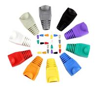 Ethernet RJ45 Boot Caps - 50 pezzi jack per testa in a colori, coperture per cavi di rete | Compatibilità protettiva Coperture connettori RJ45 per casa ufficio cablaggio Internet Kit