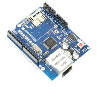 Ethernet Shield + slot per schede MicroSD, controller W5100 per Arduino...