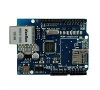 Ethernet Shield W5100 compatibile con schede di sviluppo UNO e MEGA con Slot micro-SD e Controller W5100 per Progetti IoT e Server Web
