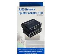 Ethernet Splitter, 1-to-4 Network Extension, High Speed Internet Splitter, Gigabit Ethernet Splitter, Network Distribution Port, Ethernet Connection Splitter, Internet Access Splitter, Ethernet Hub