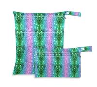 EtherSpher 2 sacchetti per pannolini tecnologici Ghepardo Fluo con manici per asilo nido, piscina, Animale Tecnologico Ghepardo Neon, 1 size, Casuale