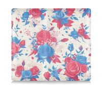 EtherSpher 4 luglio Giorno dell'Indipendenza Rose rosse e blu in pelle premium auto registrazione assicurazione e carta d'identità titolare auto essenziali per conducente, proprietari di auto