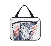 EtherSpher 4 luglio Giorno dell'Indipendenza White Liberty borse da appendere per donne in viaggio con gancio, designer carino kit da toilette per le donne viaggio estuche de maquillaje para mujer L