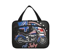 EtherSpher 4 luglio Indipendenza Dayblack Locomotiva borsa appesa per le donne viaggio con gancio, designer borsa da toilette pieghevole per mamma zaino in spalla estuche para guardar maquillaje L, 4