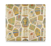 EtherSpher Art Painting Beige Egitto Retro Pu Leather Car Registrazione e Assicurazione Titolare Carta Prefetto Car Essentials Portafoglio per carte, Documento Essenziale Patente di Guida